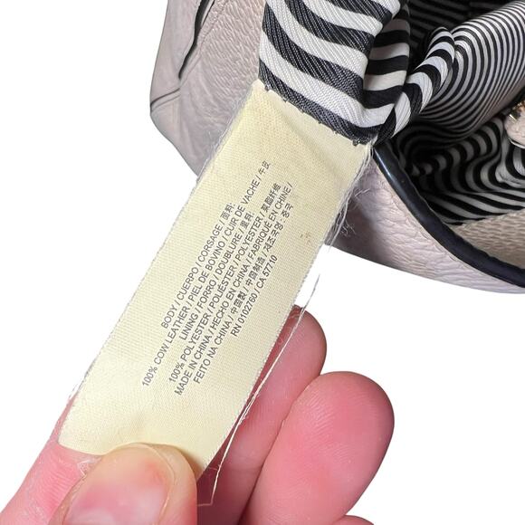 Kate Spade New York Large White Pebbled Leather Tote Shoulder Bag - Picture 8 of 16